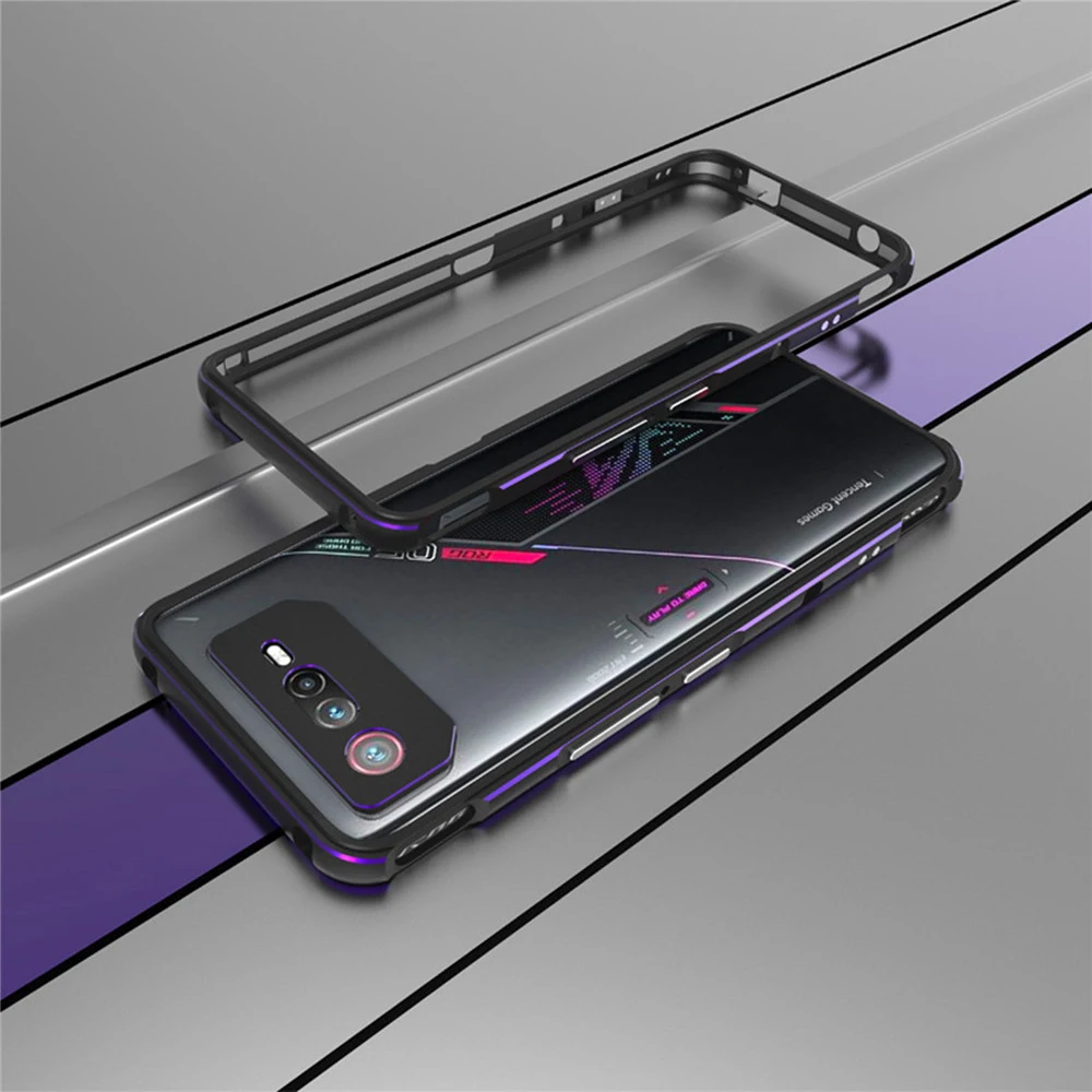 Phone Case for ROG Phone 8 Pro/8 Scratch-proof Protective Case Metal Frame Phone Accessories