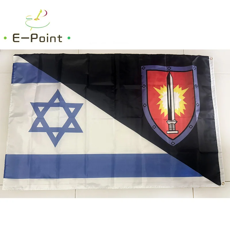 100x150cm Size תג חיל ההנדסה Corps of Engineers Badge Israel Flag Banner ILFL012
