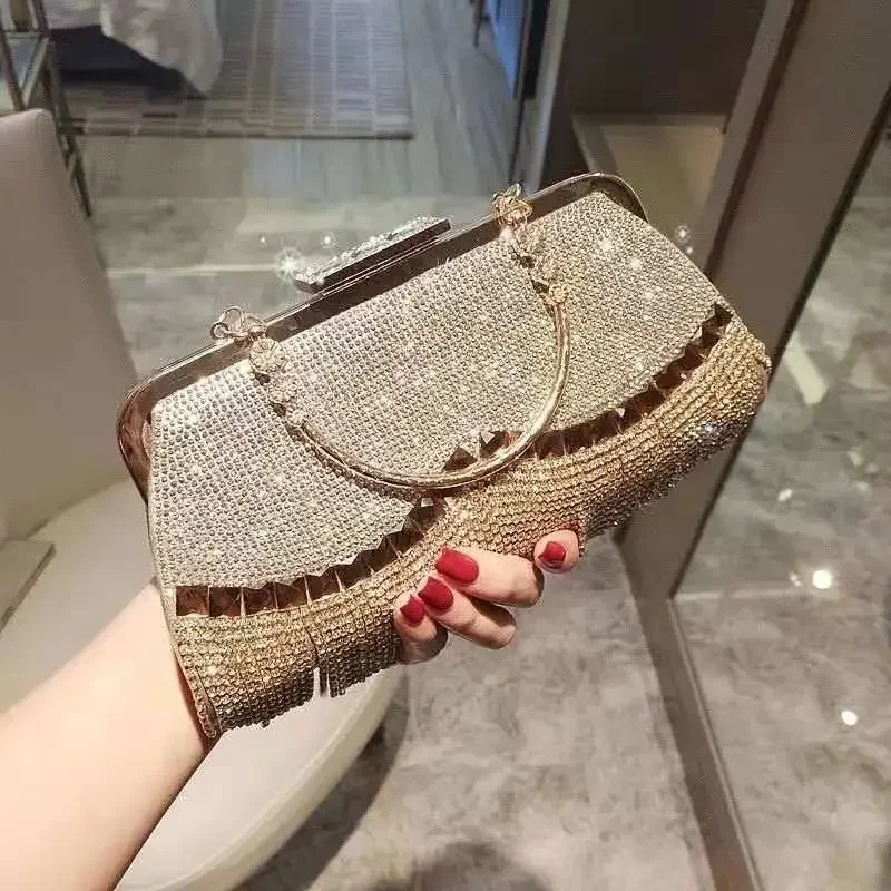 Handbag for Wedding Party Banquet Diamond Clutch Bag Ladies Luxury Party Evening Bag Fashion Wedding Bridal Dress Bag