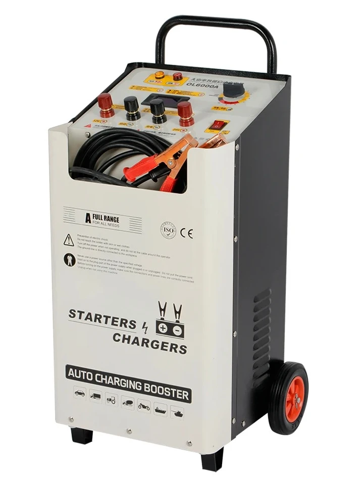 

6000A 380V Сильноточное автомобильное зарядное устройство, стартер для автобусного грузовика-сверхмощный автомобильный аккумулятор, стартер