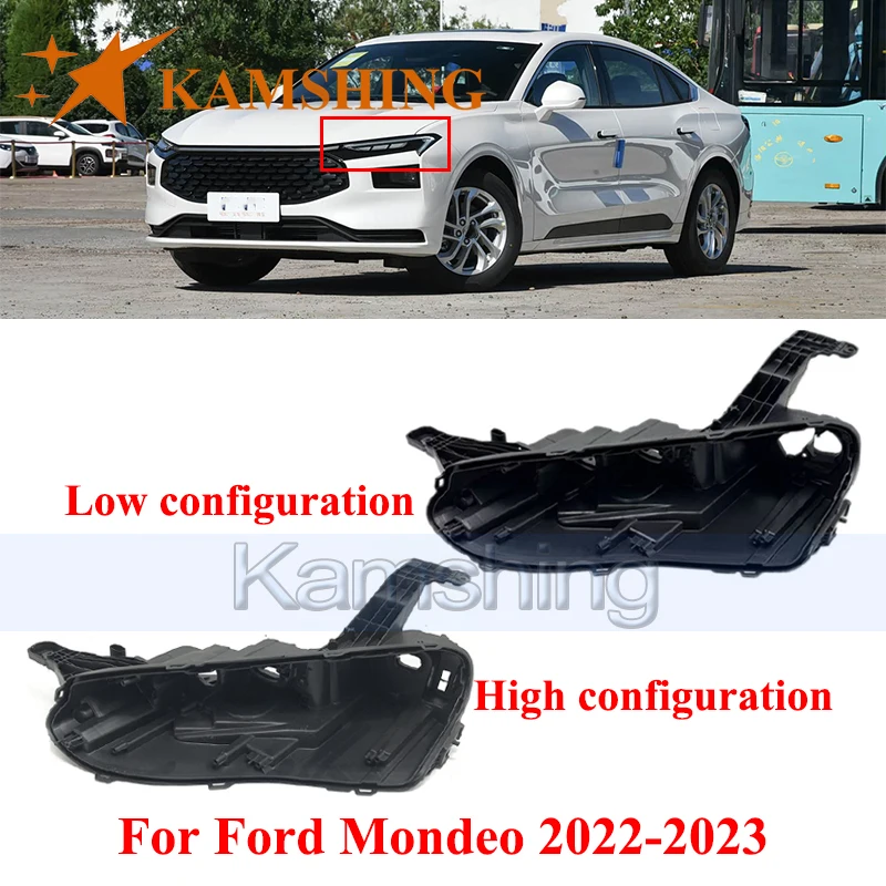CAPQX Daytime Running Light Base Cover For Ford Mondeo 2022-2023 Head Light Back Lid Head Lamp Rear Shell