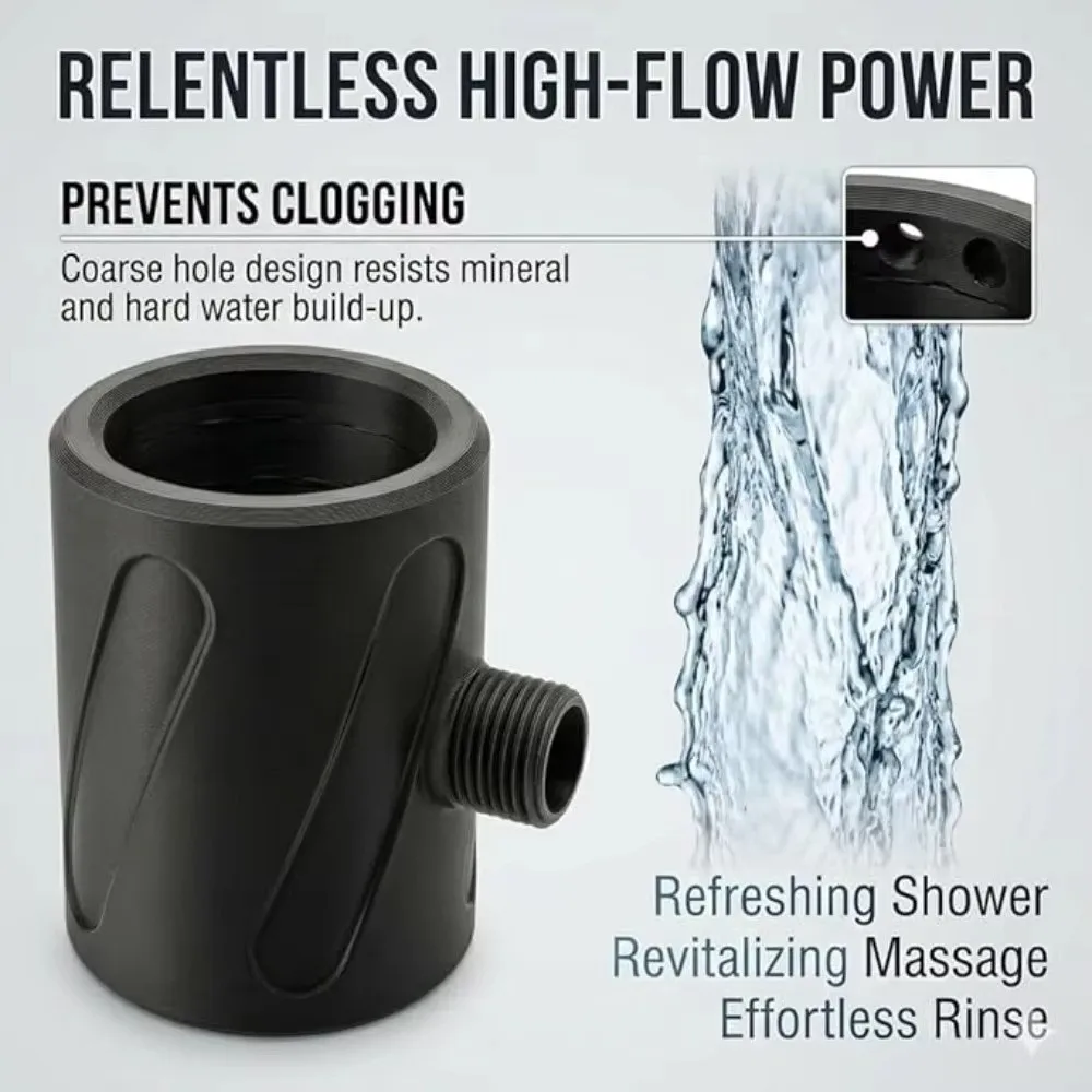 

Gifts 3D Printed Handheld Shower Head High Pressure Shower Accessories Circular Massage Shower Head 2-in-1 Spiral Nozzle