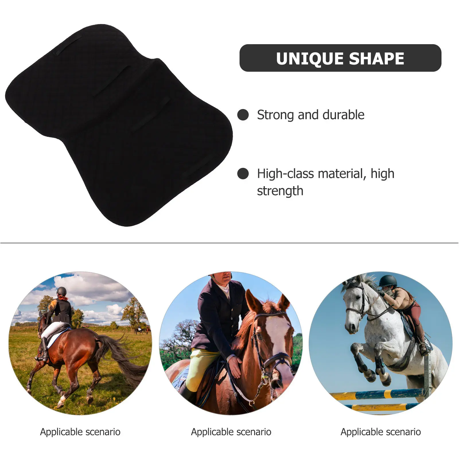 

Противоскользящая подкладка для конного седла: толстая, удобная, из ЭВА, хлопка и полиэстера, легко устанавливается и снимается, для спины лошади