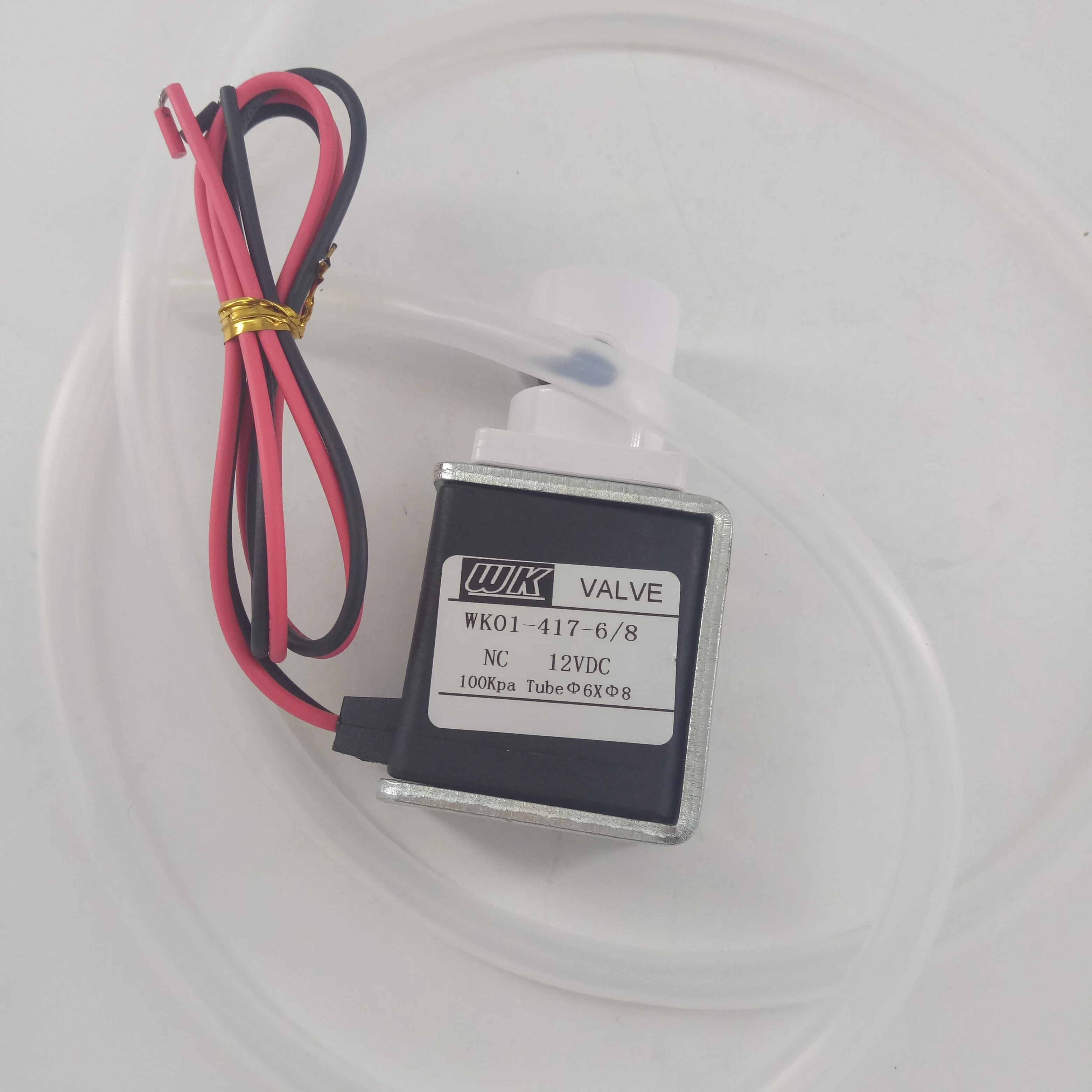 2-Way Normally Closed Solenoid Pinch Valve ID6mm OD8mm Low Pressure Hose Tube Clamp Valve