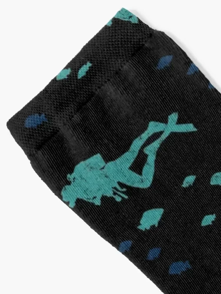 Vintage Scuba Diver Socks Children's designer Socks Women's Men's