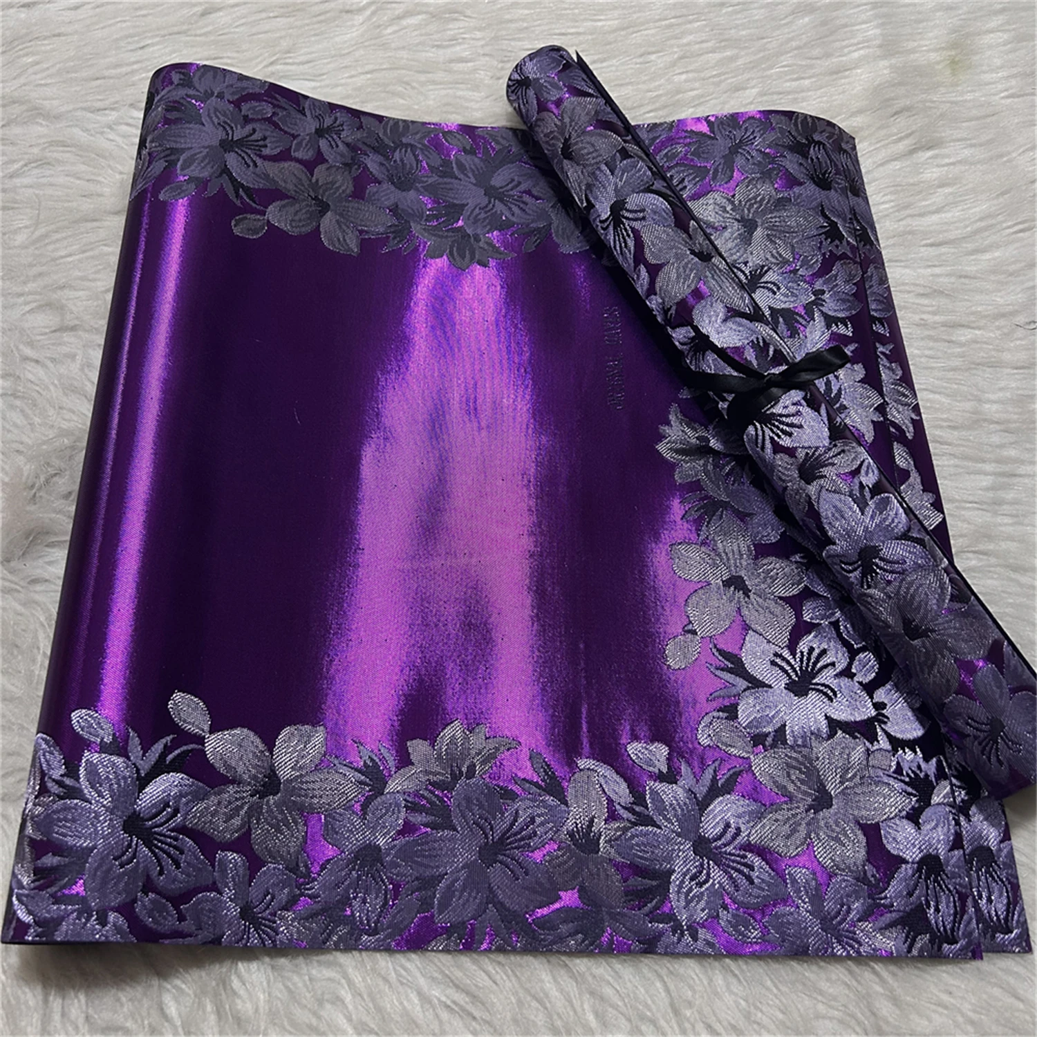 Wholsale Multicolor flowers Excellent African SEGO Headtie 2 pieces per Pack Gele and Ipele Beautiful Head tie Wrap Hair Scarf