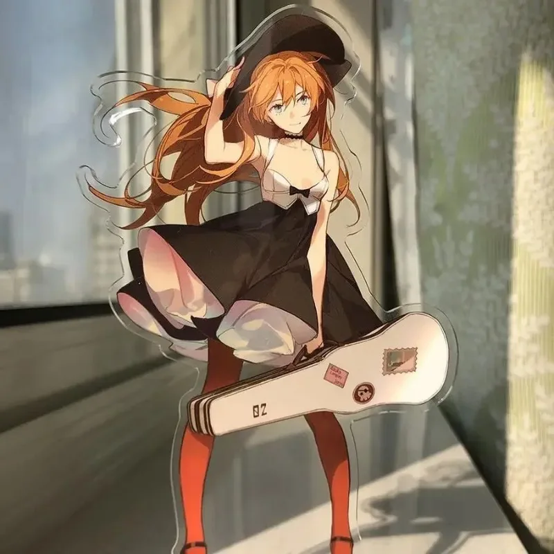 

New Asuka Langley Soryu Acrylic Stand Figure EVA Anime Peripheral Cute Originality Cartoon Living Room Desktop Ornament Gift