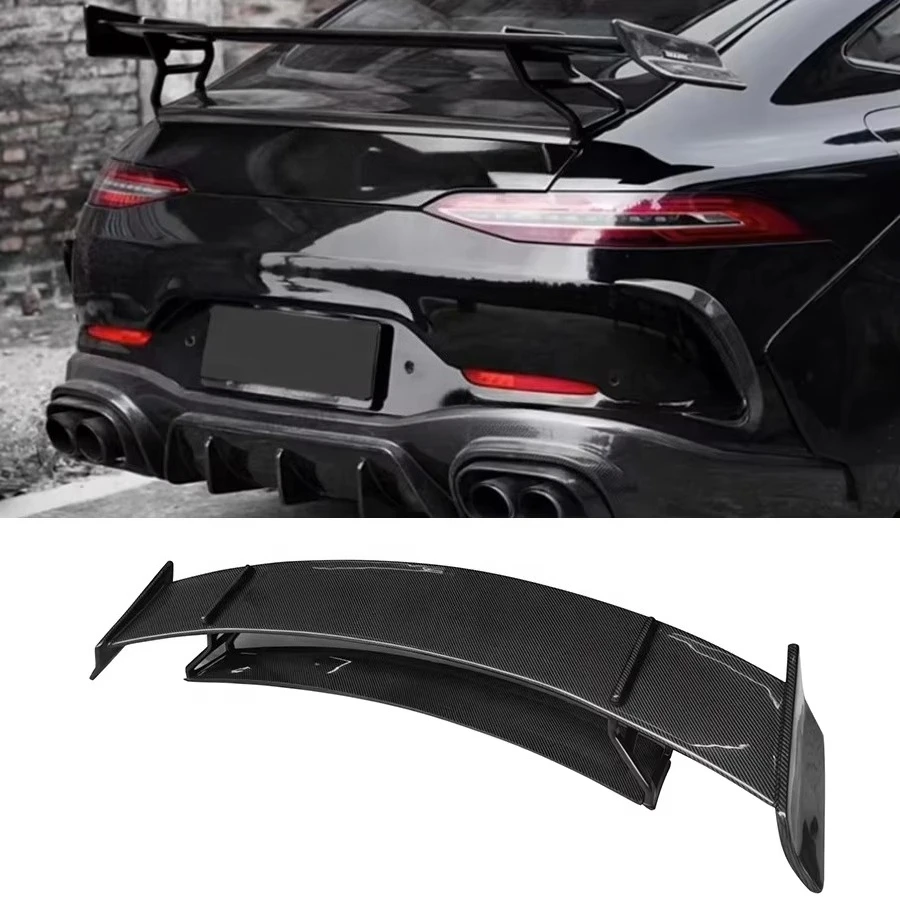 

BS RT900 Style Carbon Fiber Rear Spoiler for GT50 GT53 GTR Coupe 2-Door Double Layer Rear Trunk Lip Wing Spoiler