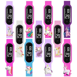 Waterproof Children Unicorn Watch Boy Girl Cartoon Kids LED Digital Electronic Watch Fashion Sport Bracelet Clock Birthday Gift