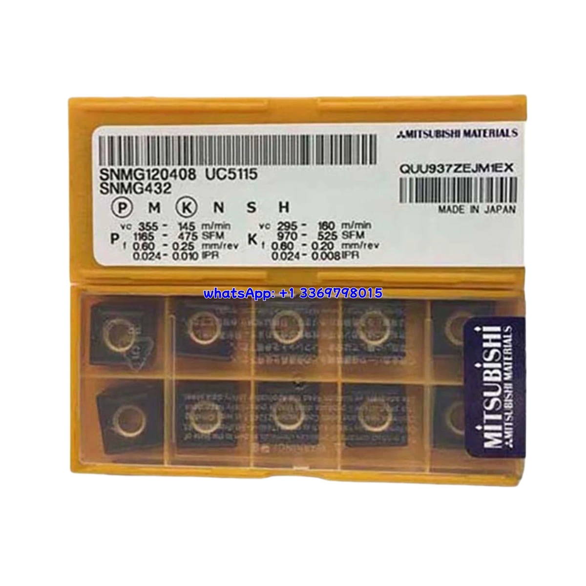 

100% оригинальная токарная пластина SNMG SNMG120408/120412/190612-MA/-MS UC5115/UE6020/UE6110/US735/VP15TF