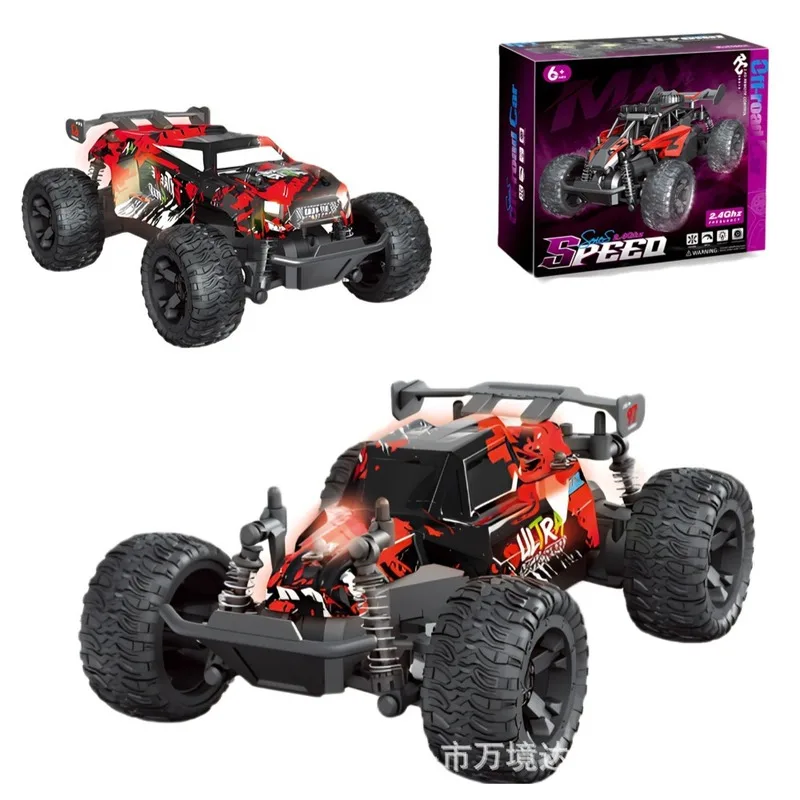

New 2.4g Remote Control Off-Road Vehicle Rc Remote Control Car Model Rechargeable Lights Pvc High-Speed Stunt Car Boy Toy Gift