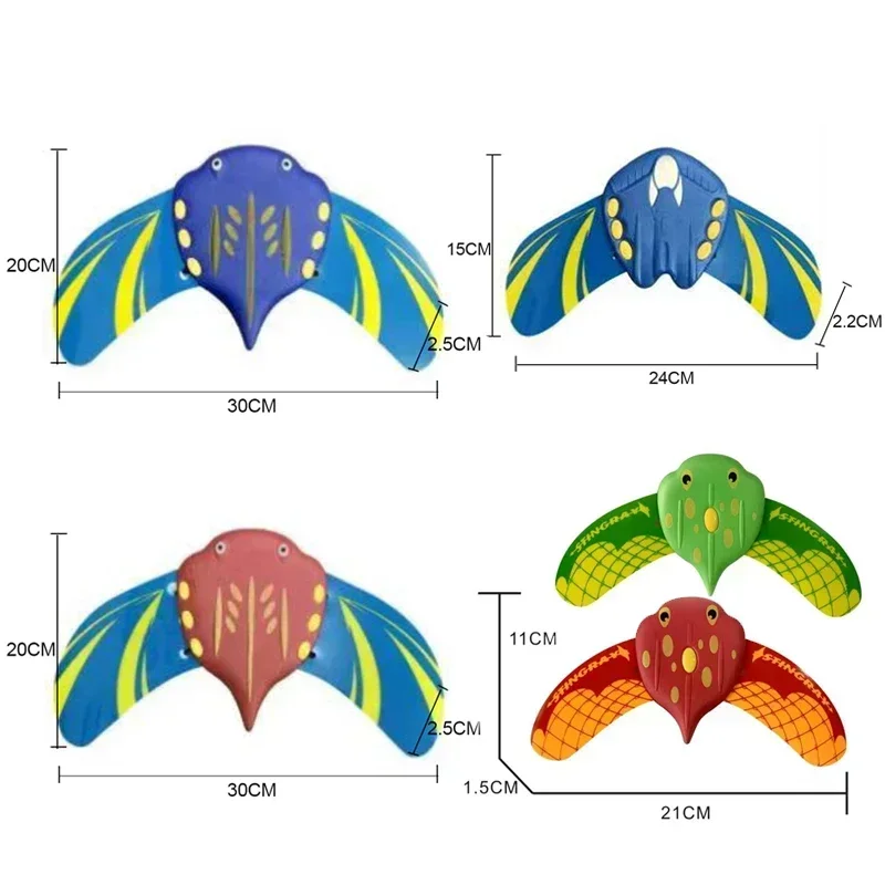 Raggi Manta idrodinamici Premere in avanti Piscina da spiaggia per bambini Gioco con spruzzi d'acqua con modello di pesce d'acqua Caldo