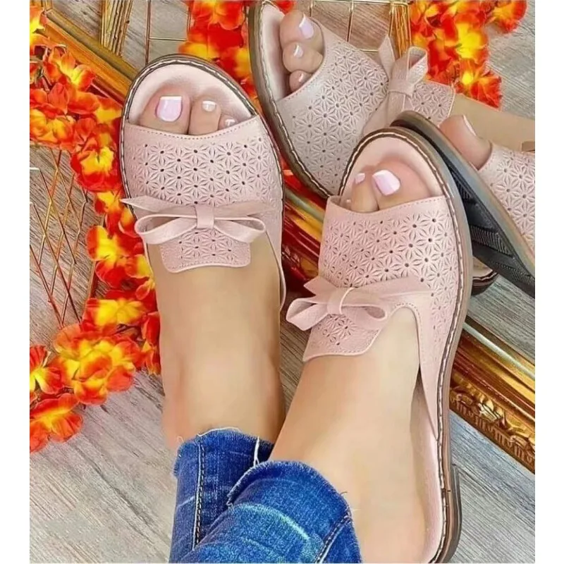 Slippers Women Casual Flats Shoes Summer 2024 Woman Shoes Slingback Sandals Fashion Ladies Flip Flops Daily Walking Woman Slides