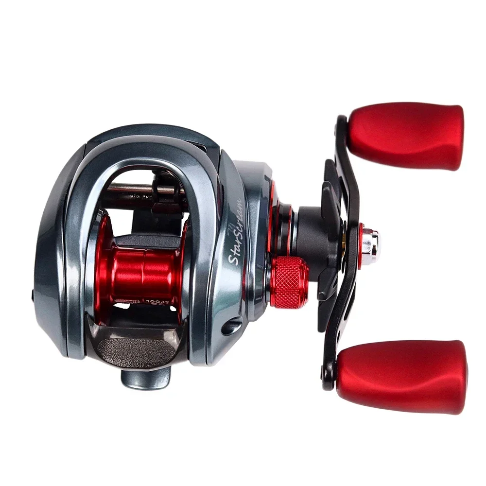 

JOSBY Left/Right Hand Fishing Reel Metal Spool 8 KG Max Drag Speed Ratio 7.3:1 For Saltwater Freshwater Carp Baitcasting Wheel