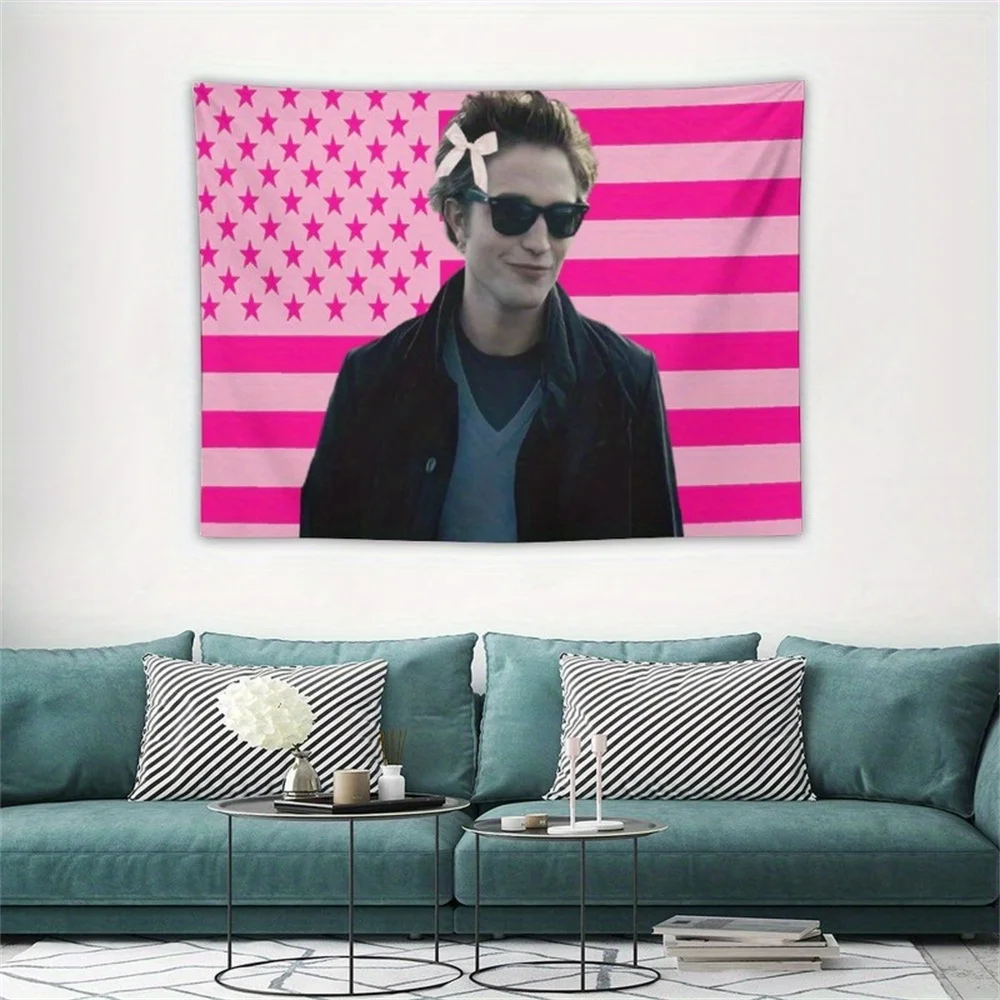 Kpop أيدول نسيج إدوارد الوردي العلم الأمريكي الجدار شنقا ملصق كلية النوم الديكور خلفية القماش حديقة لافتات