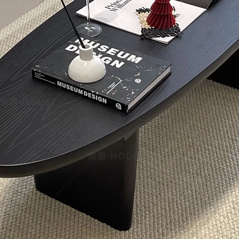 Trendy Glam Coffee Table Oval Minimalist Nordic Neutral Coffee Table Living Room Eclectic Meubles De Maison Salon Home Furniture 4