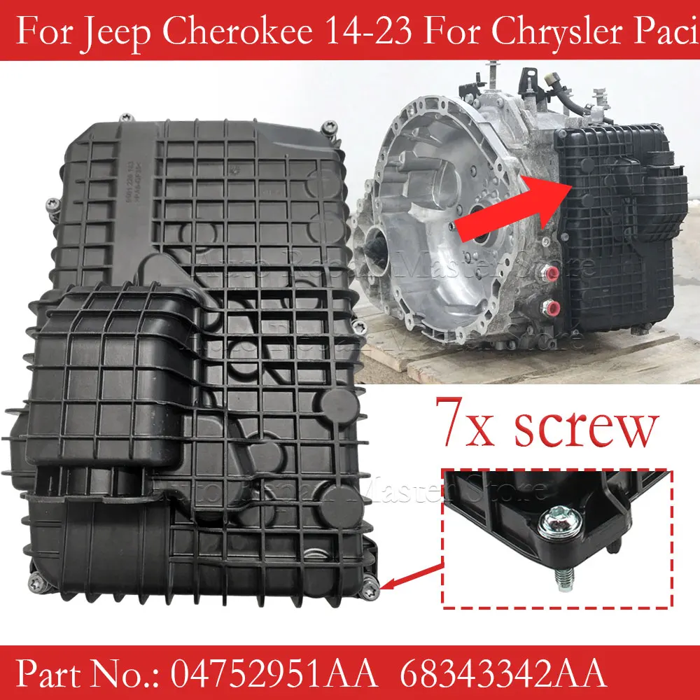 Transmission Oil Pan 2014-2023 For Jeep Cherokee Compass Commander 04752951AA 68343342AA 4752951AA 155250519