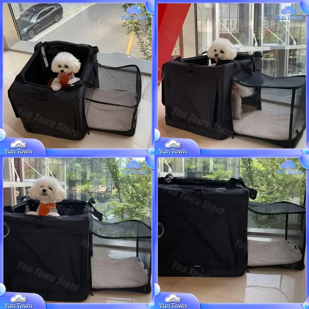 Large 2-in-1 Pop-up Dog Game Fence for Portable Foldable Dog Crate Cat Tent Shell Indoor Outdoor Pet Playpen Play Fence for
