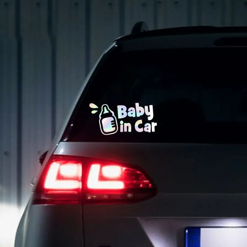 

Милый ребенок в автомобиле, наклейка, детская предупреждающая наклейка на окно автомобиля, внешние съемные аксессуары для украшения автомобиля
