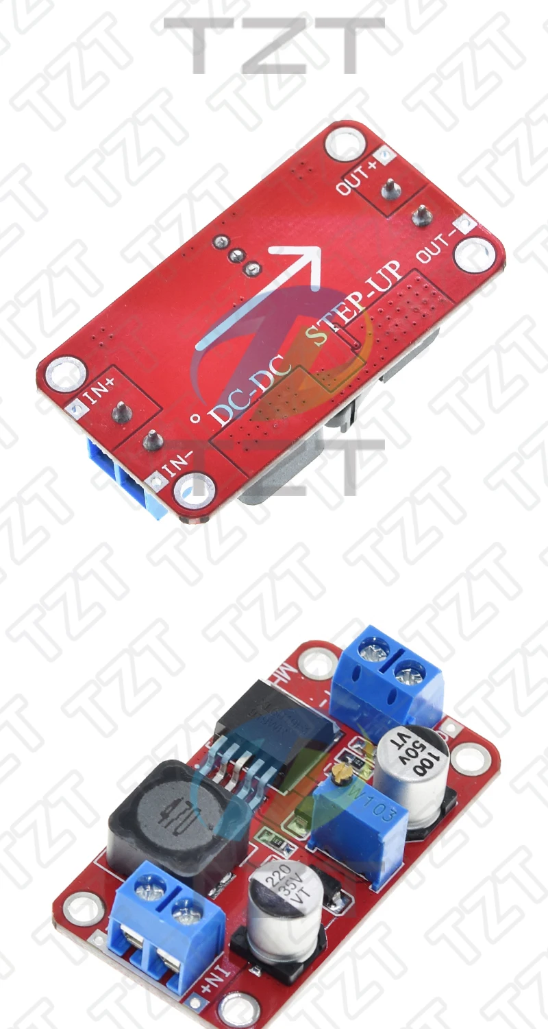 1/3PCS 5A DC-DC Step Up Power Modul Boost Volt Konverter 3,3 V-35V zu 5V 6V 9V 12V 24V XL6019 – Detail 4