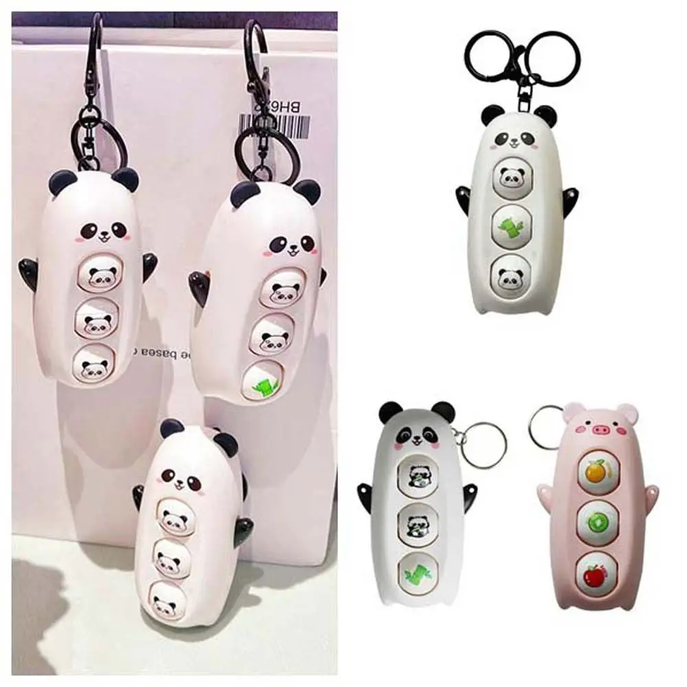 หมูแพนด้า Panda Face เปลี่ยนตุ๊กตากด Decompression ของเล่น DIY หัตถกรรมเปลี่ยนใบหน้าของเล่นการ์ตูนสัตว์ 3 Facial