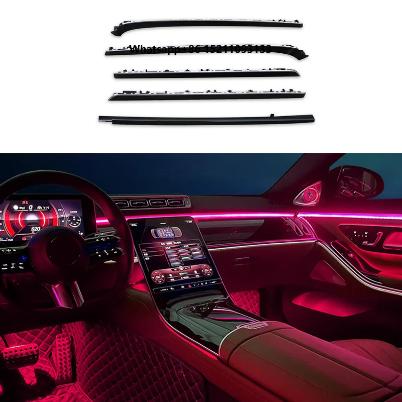 LED Active Atmosphere Lamp Kits for  S-class W223 Car Interior Ambient Lighting Car Modification Accessories