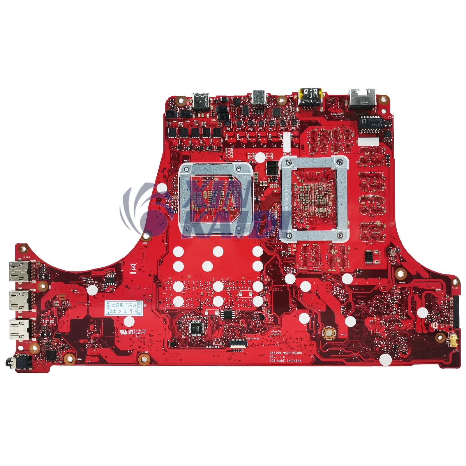 Imagem -03 - Placa-mãe do Portátil para Asus Rog G531gv G731gv G531gu G531g I5-9300h I7-9750h Gtx1660ti Rtx2060 Rtx2070 Mainboard