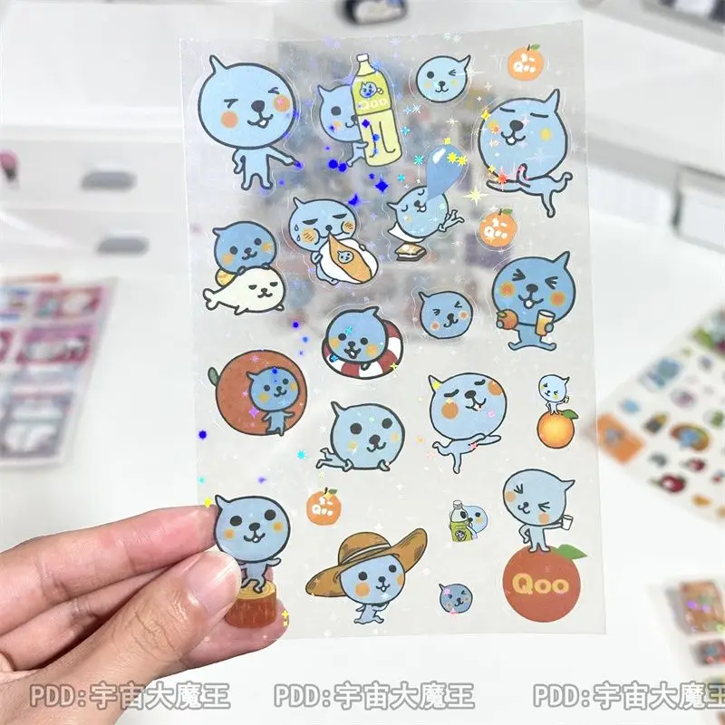 ملصقات أفلام مقطوعة ذات طابع كرتوني من سلسلة Ins Style، مثل الملصقات الصغيرة لحساب Guka المحمول #3