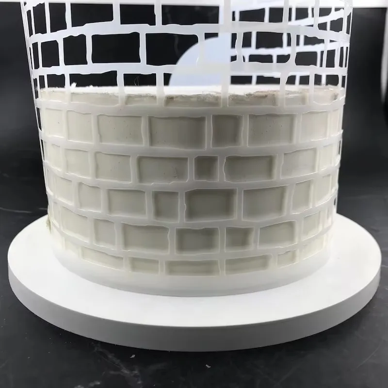 YOMDID 10pcs Fondant Cake Mesh Printing Mold Embossing For Decorating Tool Sugar Sieve Mould Dessert Cake Edge Making Stencils
