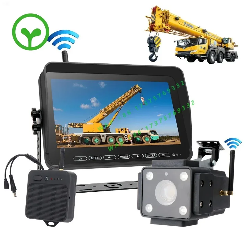 【2026】30x Zoom Wireless Tower Crane System AHD Night Vision Rear Camera Front Wireless Blind Spot Detection For Construction Equ