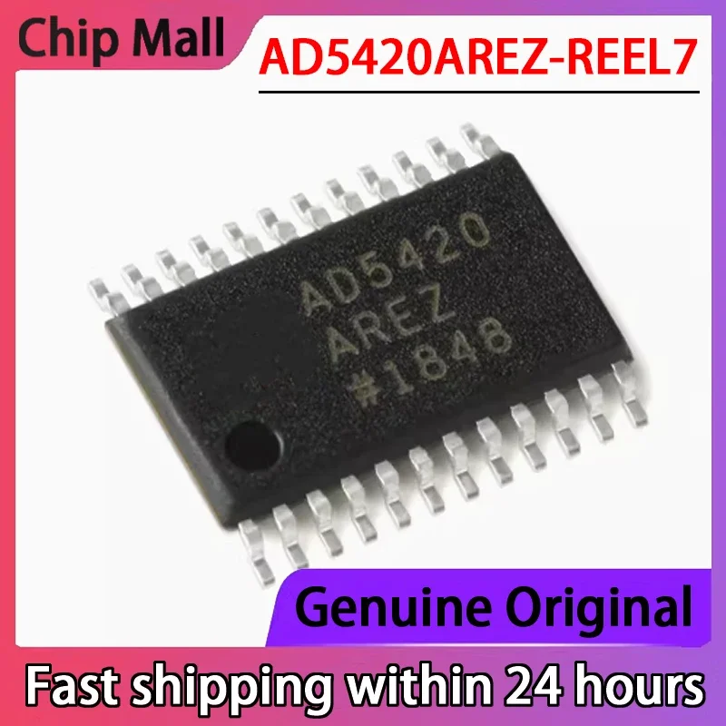 

2 шт. новый оригинальный AD5420AREZ-REEL7 AD5420 TSSOP-24 16-битный аналого-цифровой преобразователь (DAC Совершенно новый на складе)