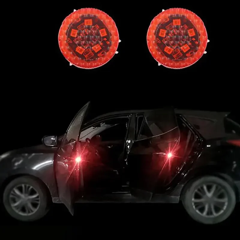 1 paar Auto Tür Warnleuchten 5 LED, Blinklicht, Gebaut-in Magnetischen Sensor, anti-kollision Wasserdicht Warnung Strobe Lichter