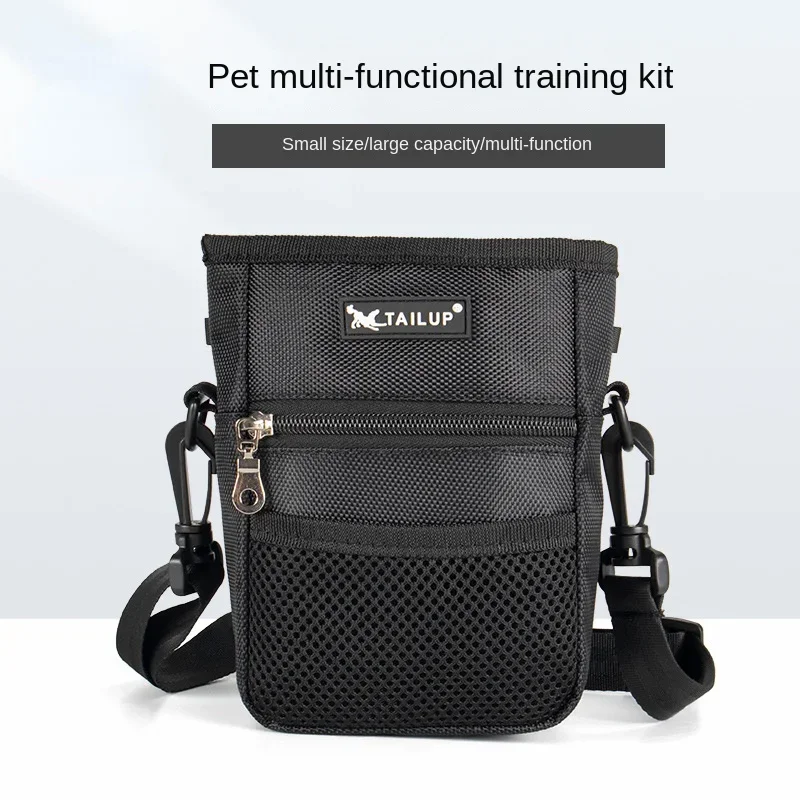 Portable Travel Dog Snack Treat Bags Easy Storage Belt Bag Pet Training Clip-on Pouch Bag Poop Bag Dispenser Outdoor Supplies