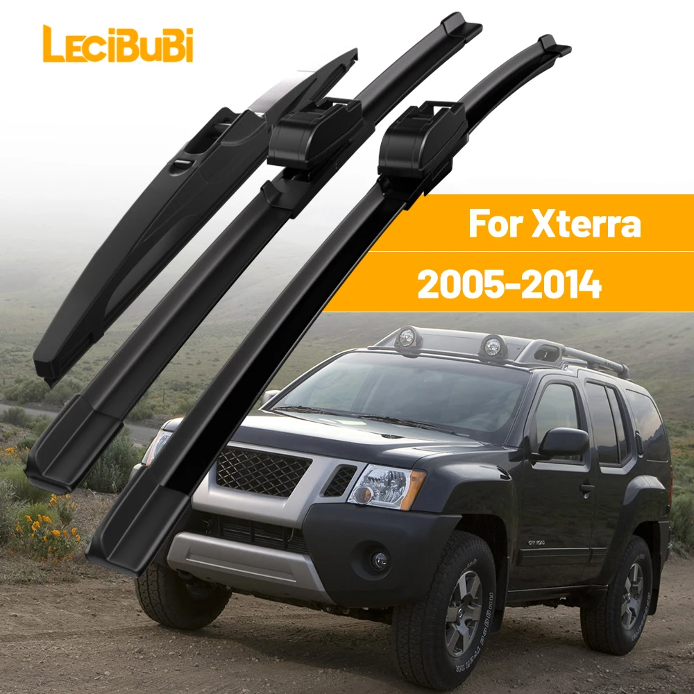 Für Nissan Xterra 2005-2014 1 satz Vorne und Hinten Scheibenwischerblätter Scheibenwischer 2006 2007 2008 2009 2010 zubehör
