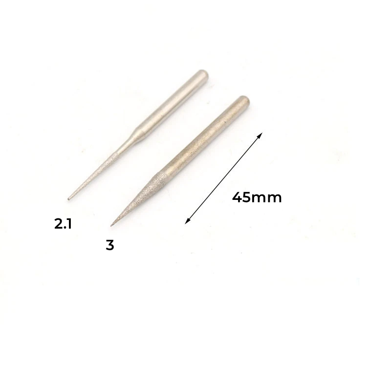 3mm Shank Pointed Shape Grinding Head For Jade Stone Glass Metal Ceramic Mill Burrs Carving Peeling Bits Tools