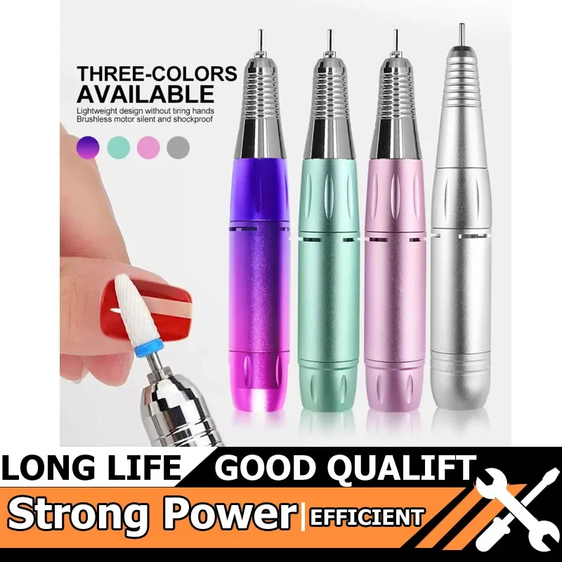 

Горячая дрель для ногтей, аксессуары, электрическая дрель для ногтей постоянного тока, ручка-ручка, пилка для полировки, шлифовальный станок, наконечник, инструмент для маникюра и педикюра