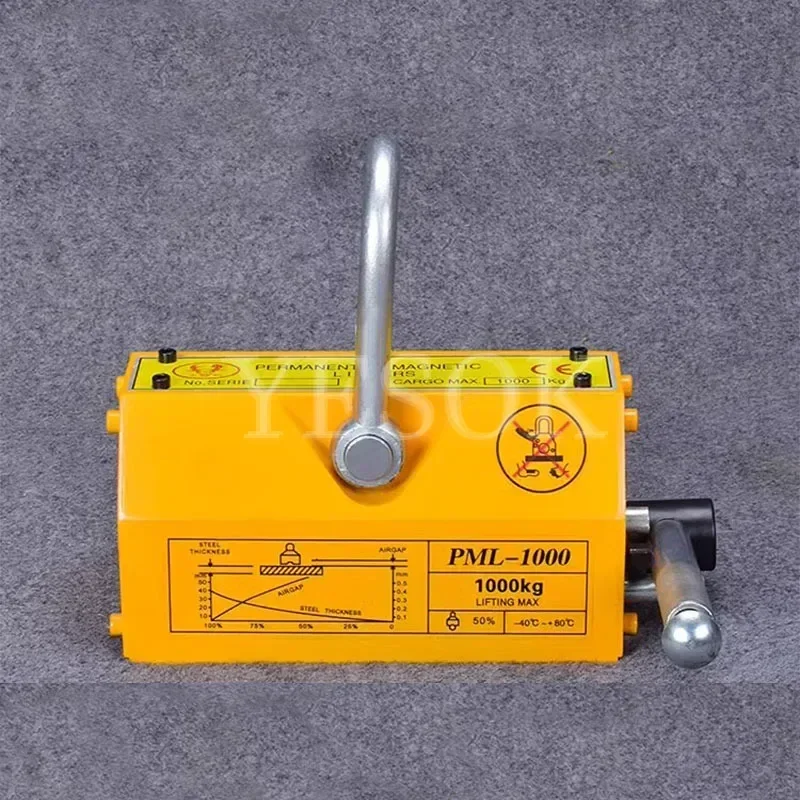 คุณภาพสูง Hoisting Magnet Lifter ดูด Strong Magnetic Crane ประหยัดแรงงานแม่เหล็กถาวรดูดถ้วยแม่เหล็กไฟฟ้า