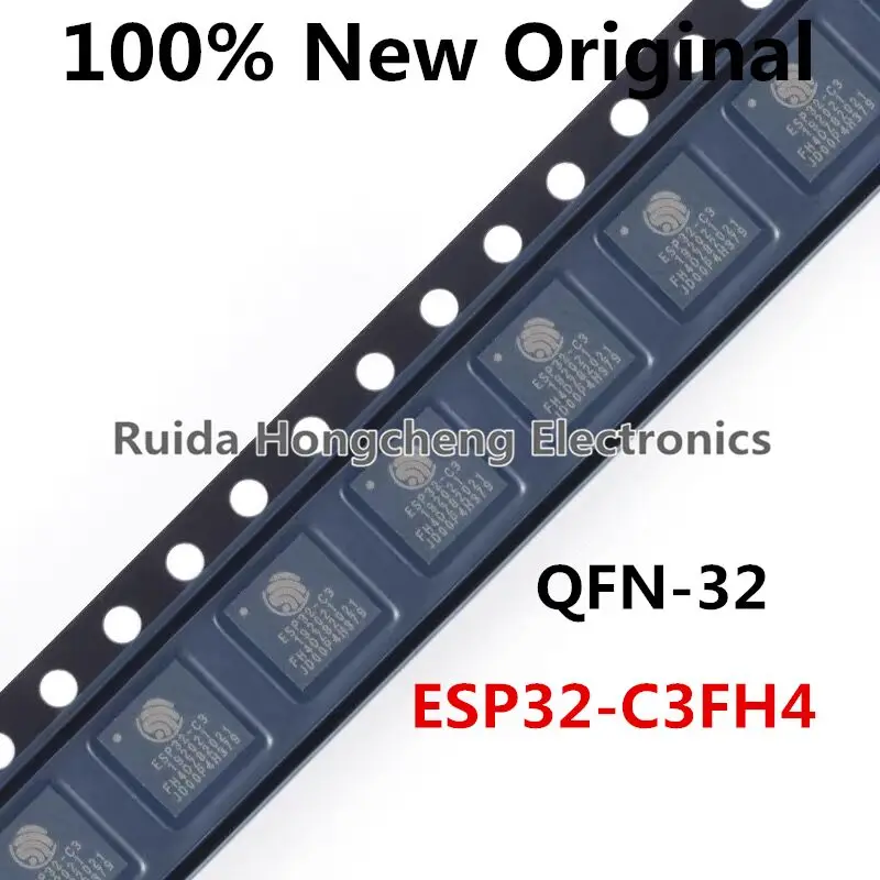 

10PCS/LOT ESP32-C3FH4、ESP32-C3FN4、QFN32、WiFi+Bluetooth dual-mode wireless communication chip
