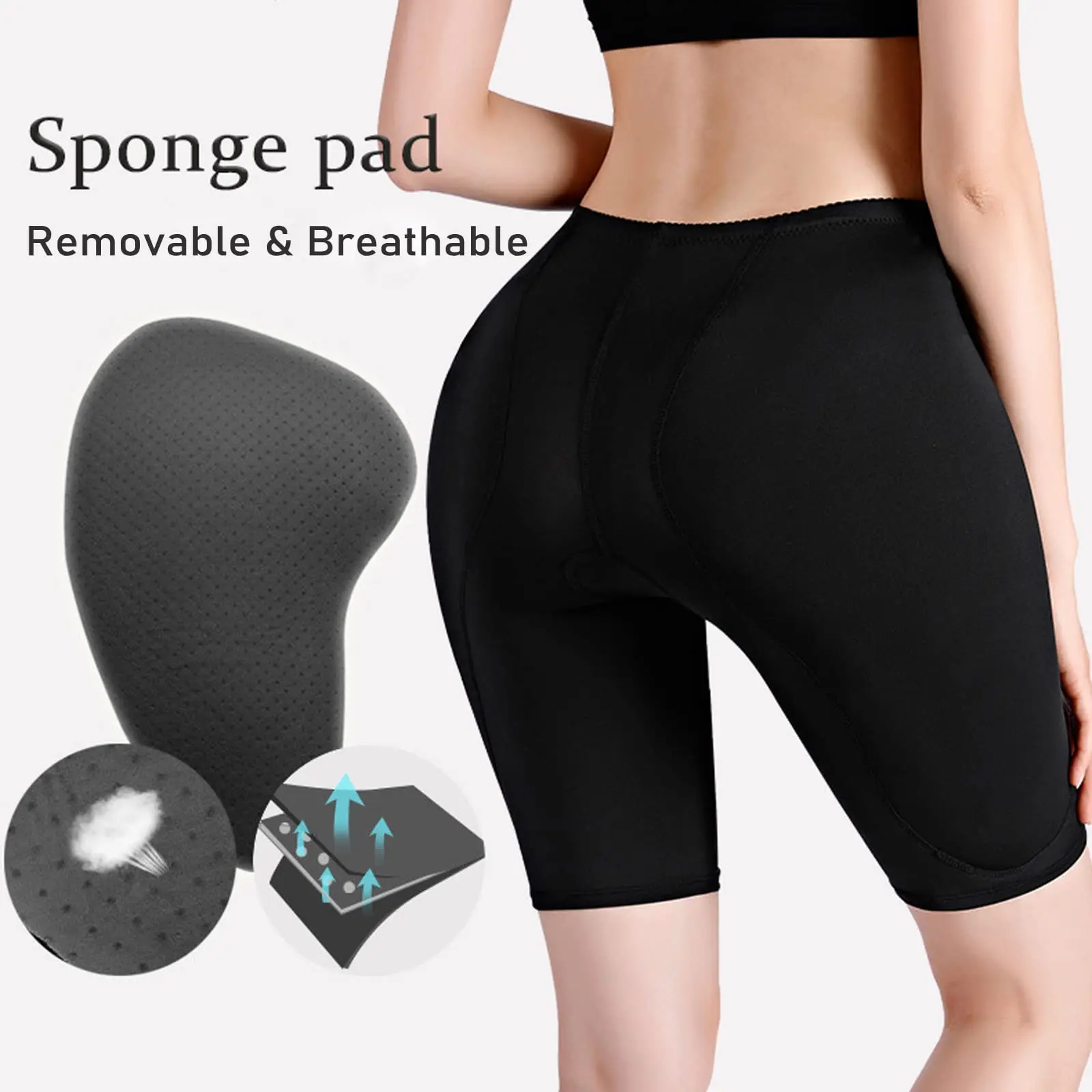 Hip Pads for Women Hip Dip Pads Fake Butt Padded Underwear Hip Enhancer Shapewear Crossdressers Butt Lifter Pad Pants Breathable