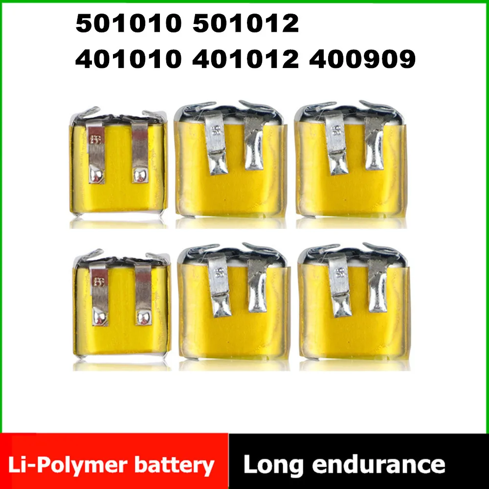 10 قطعة 501010 501012 401010 401012 400909 بطارية لـ I7 i8 i9 i10 i12 MP3 MP4 GPS TWS سماعة رأس بخاصية البلوتوث مسجل صوت القيادة #2