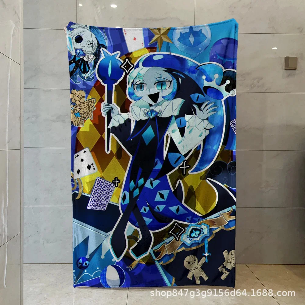 

Shadow Milk Cookie Game Blanket Cute Cartoon Anime 3D Printed Blanket Throw Soft Plush Home Sofa Thin Quilt Christmas Gifts