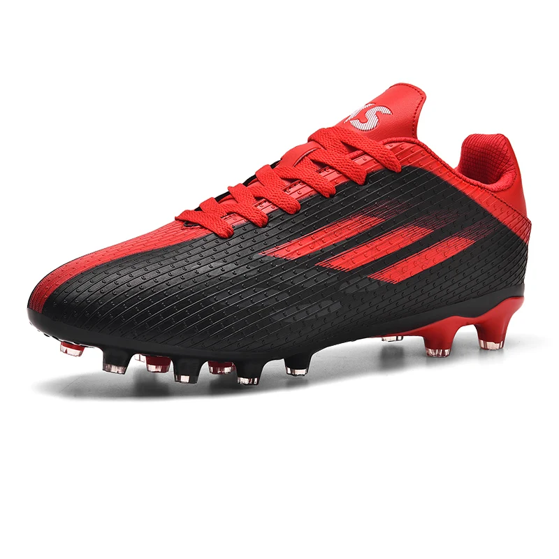 

AG Soccer Cleats Men Lightweight Synthetic Upper Flexible Sole Anti-Skid Control Pads for Artificial Turf Training Size 33-46