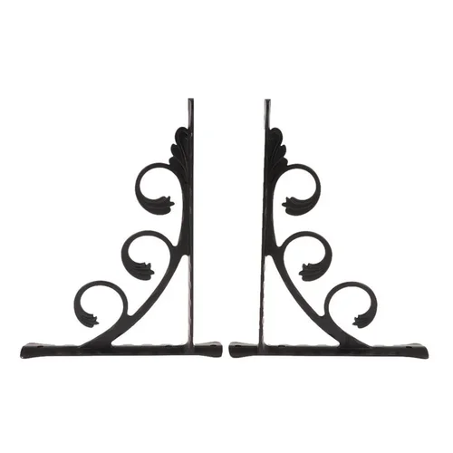 Soporte de estante de aluminio blanco/negro, soporte de esquina grueso en forma de L, soporte de ángulo recto para muebles de productos básicos, 2 uds.
