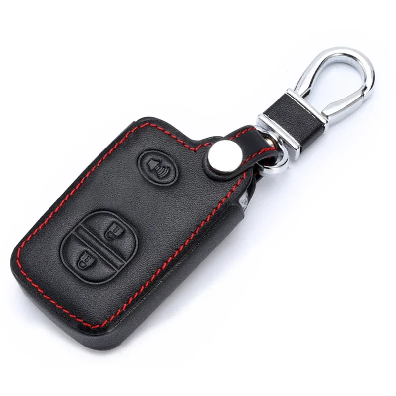 

For Toyota Chr LandCruiser Avensis Auris Corolla RAV4 Prius Prado Camry Crown Yaris key Bag Protector Car Key Case Cover Leather