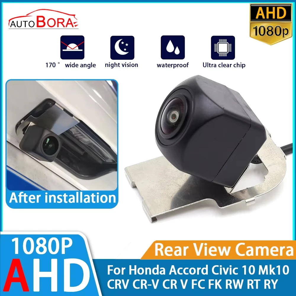 Car Rear View Parking Camera for Honda Avancier CRV CR-V URV 2016 2017 2018 / Inspire Accord Civic 10th Night Vision
