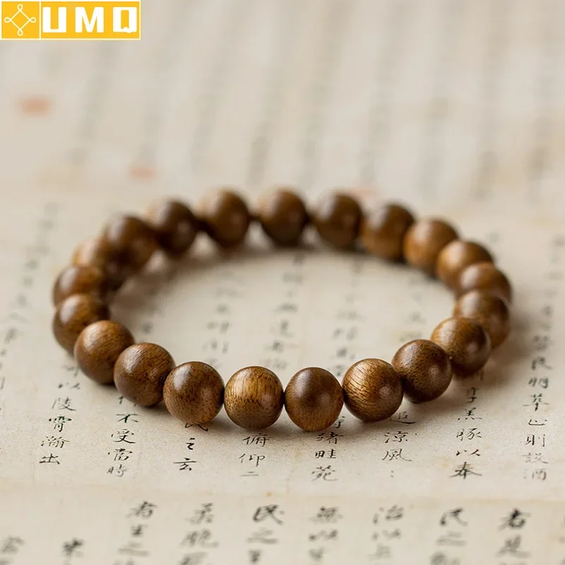 

High Quality Agarwood 8mm Natural Wood Beads Bracelet Tibetan Buddhism Jewelry for Men Women Meditation Prayer Beaded Wooden