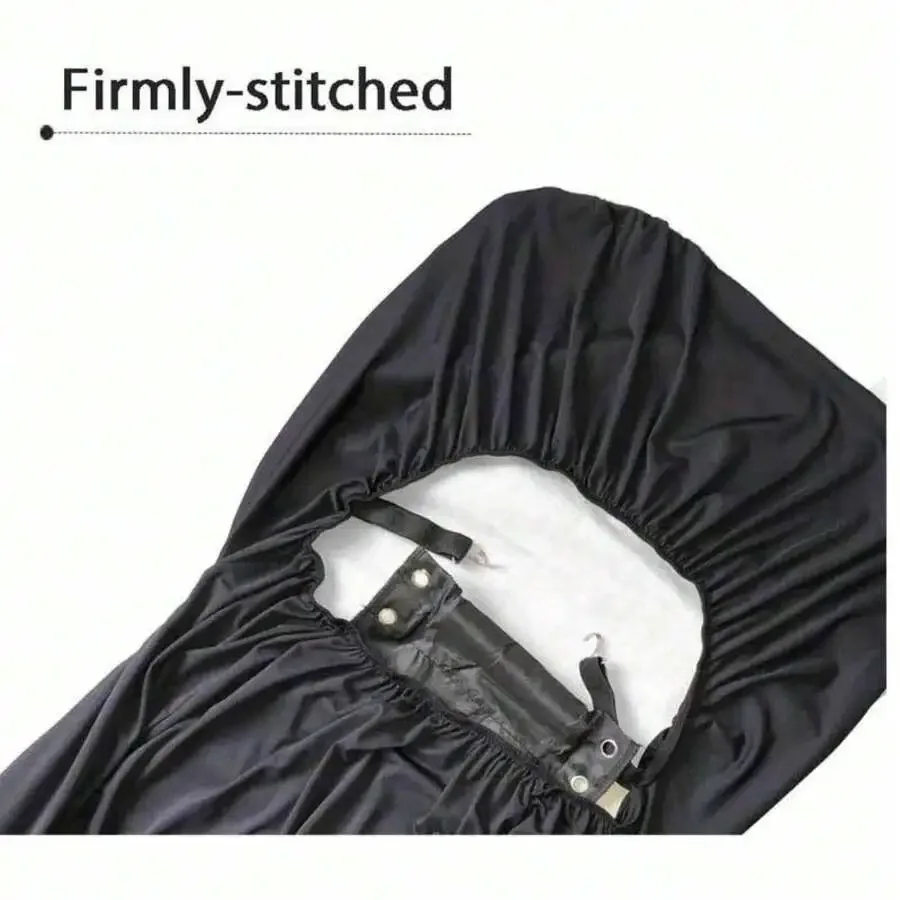 

Black Elastic Car Seat Cover Set For SUVs And Trucks Durable Front Seat Protector