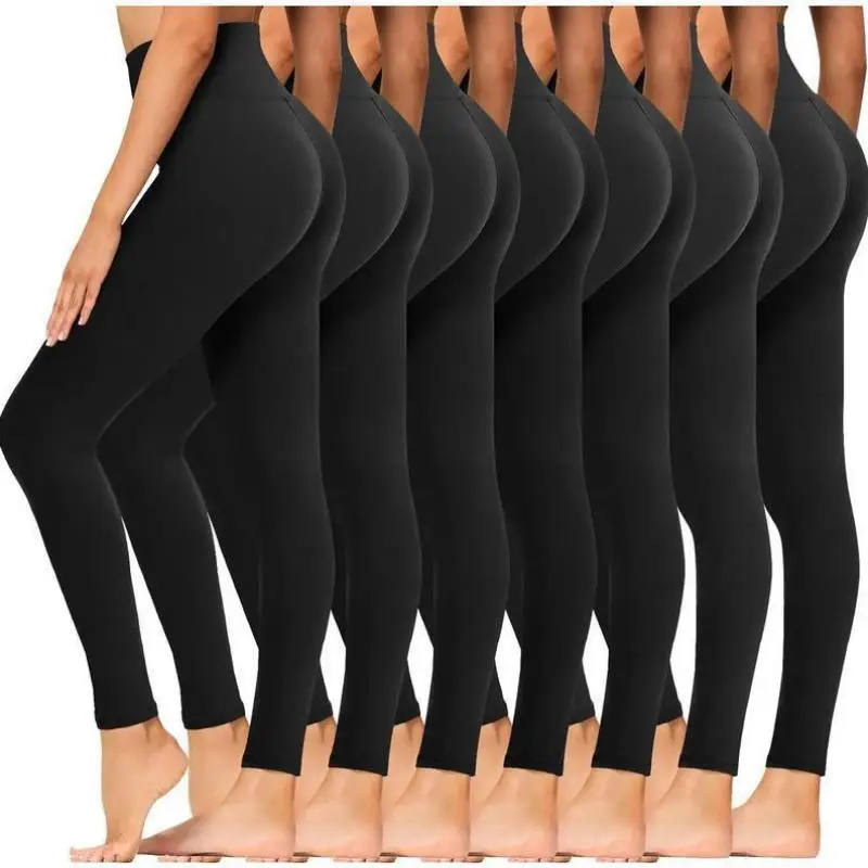 

Женские леггинсы для йоги с высокой талией, утягивающие, мягкие, прямые, из ПВХ, нейтральные, для зимнего сезона...