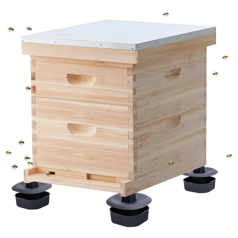 3 Sets/12Pcs Beehive Stands- Sturdy Beehive Feet Stands- Beehive Base Beekeeping Hive Support Tools For Outdoor Garden