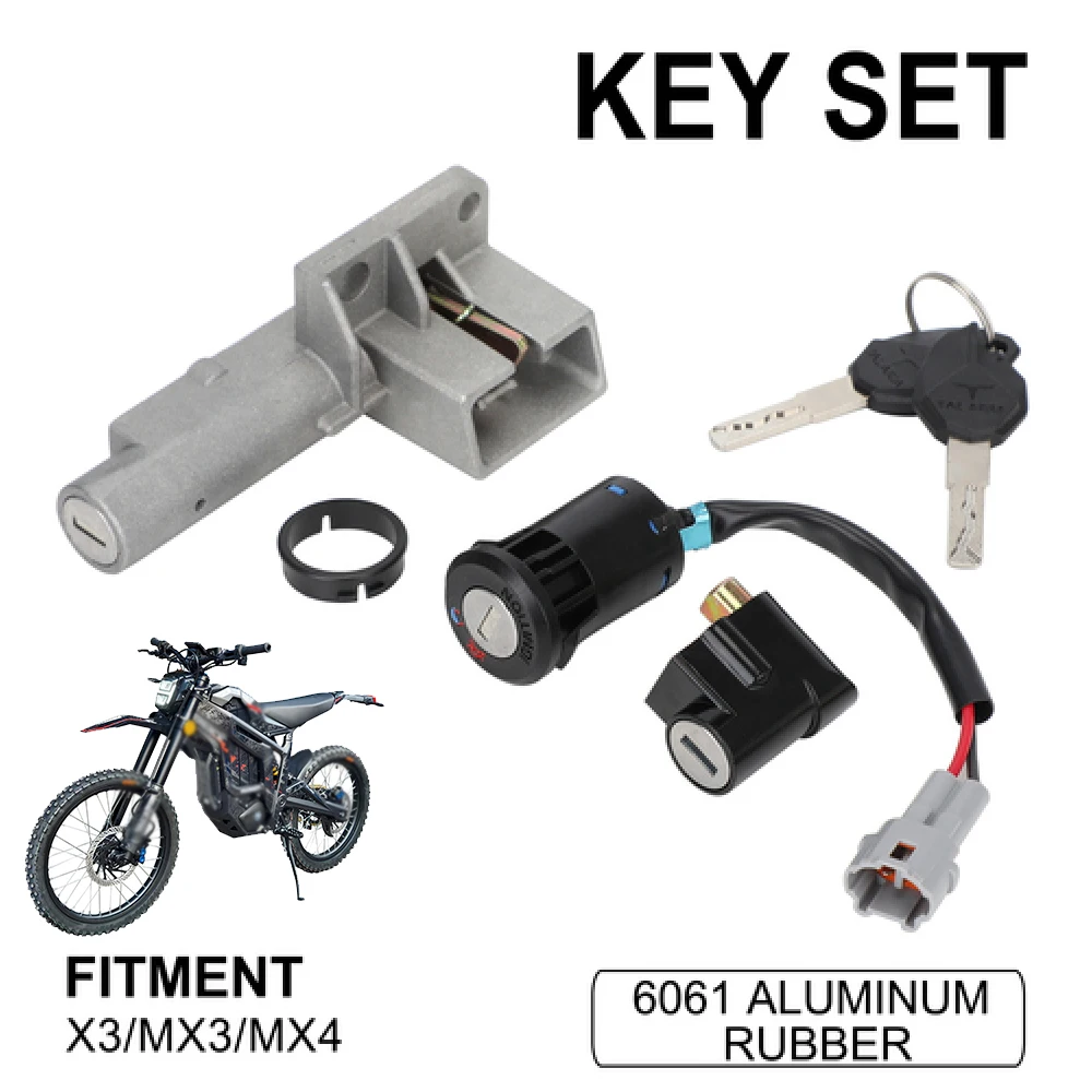 For TALARIA Talaria Sting X3 MX3 MX4 MX5 Scooter Starter Switch Key Set Kit With Key Cover Case Locks Ignition Switch Motorcycle
